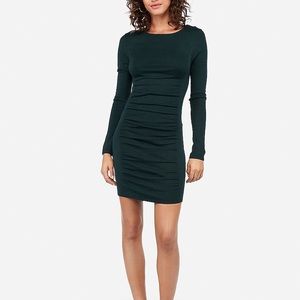 Express | Ruched Long Sleeve Sweater Dress